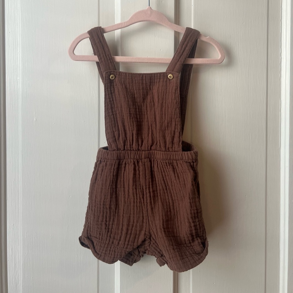 H&M Brown Muslin Shortalls